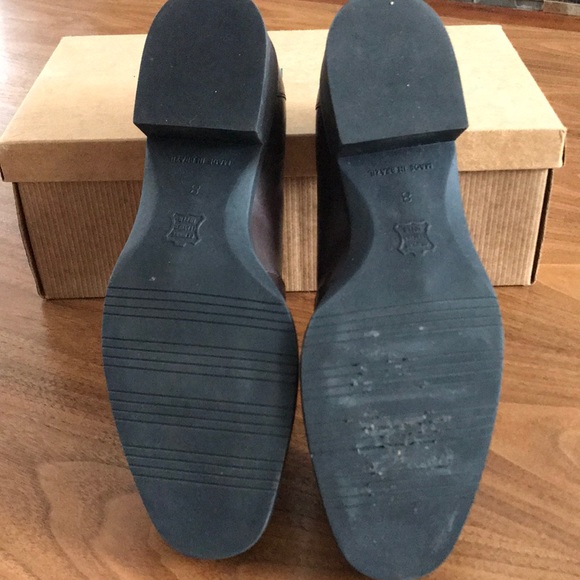 Unisa Brown Leather Loafers Size 8 - Picture 7 of 8